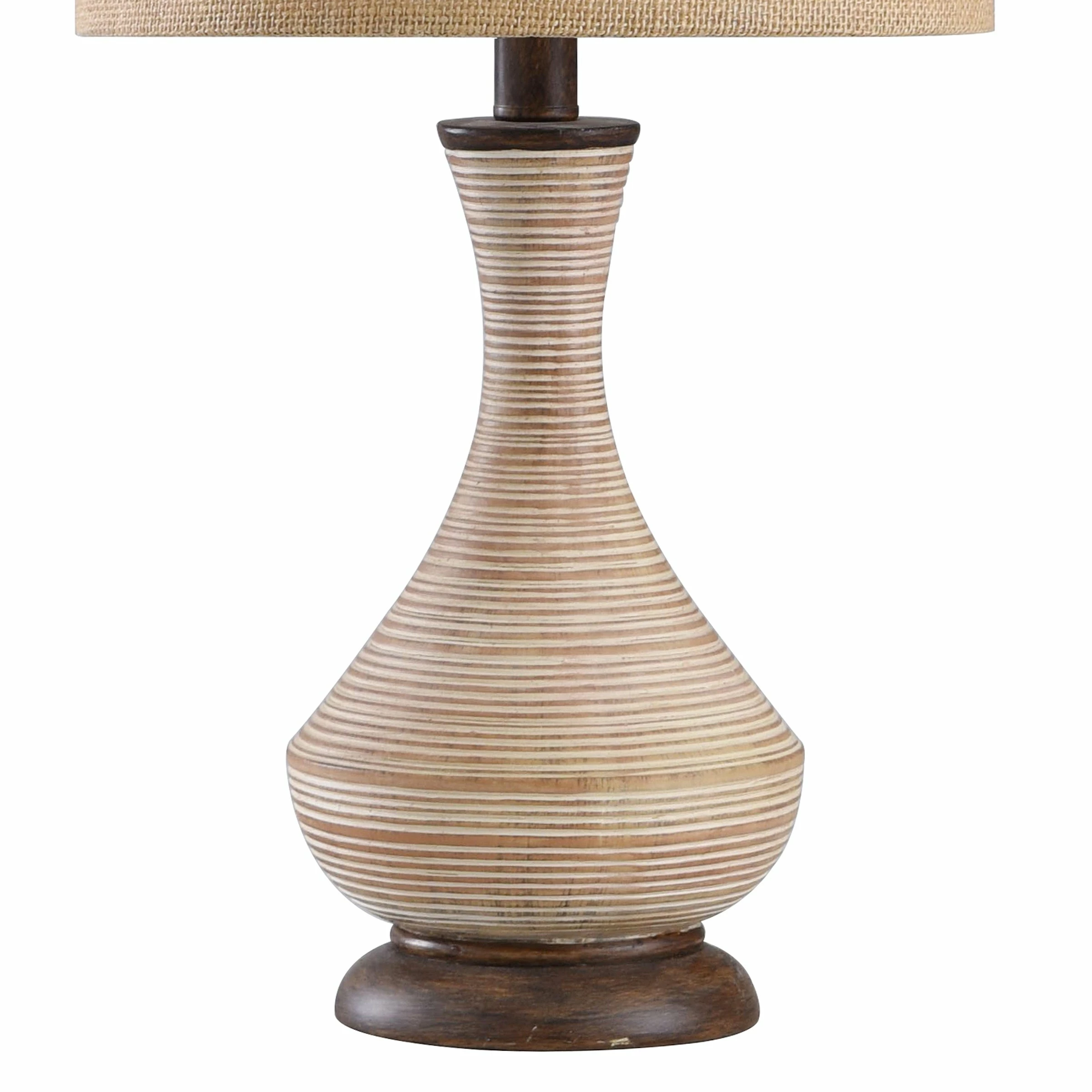 Deals π StyleCraft Home Collection StyleCraft Pamela Tan Table Lamp - Burlap Shade π - Image 4