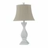 Deals 🧨 StyleCraft Home Collection StyleCraft Poly Sand Dollar White Table Lamp - Oatmeal Softback Fabric Shade 🔔