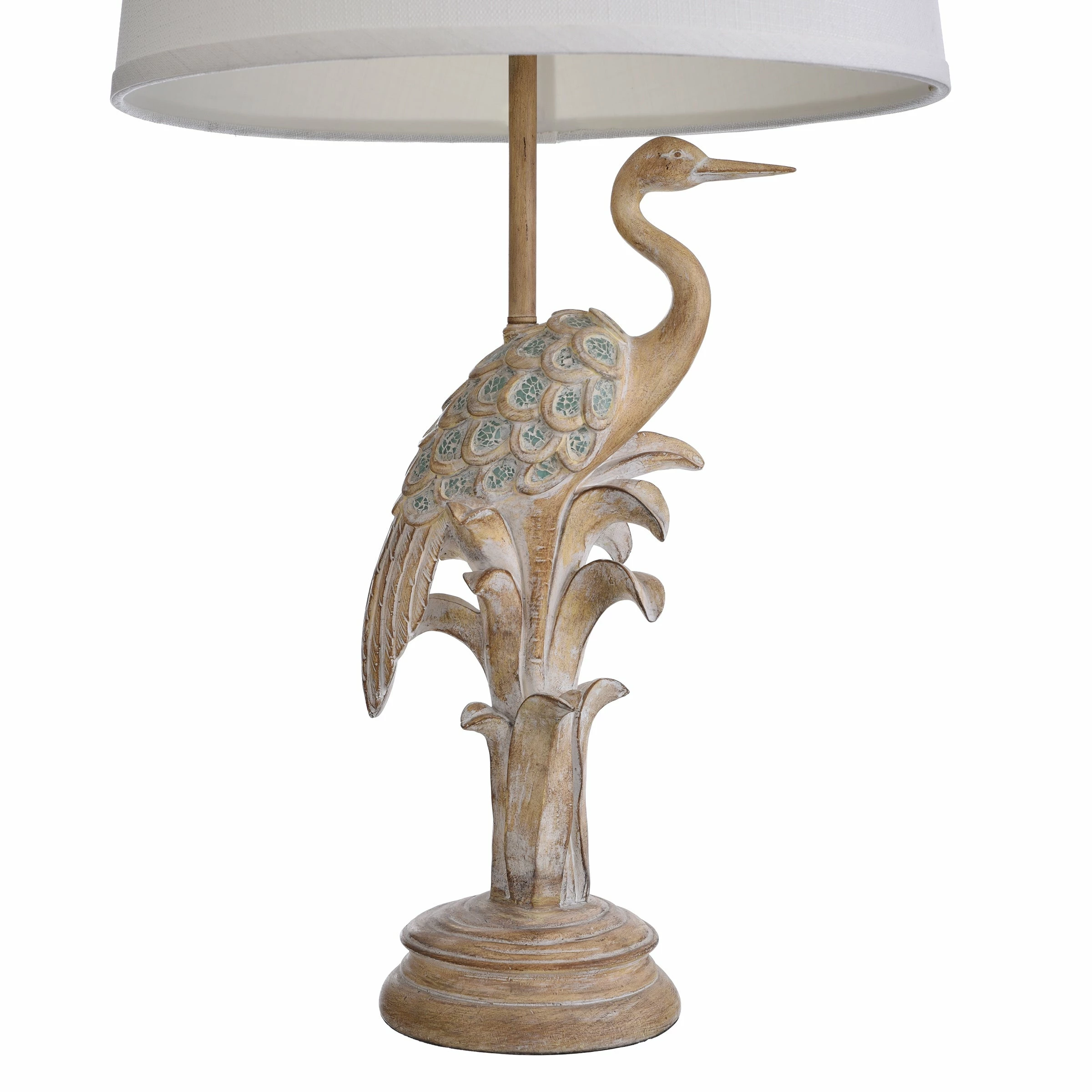 Deals โ StyleCraft Home Collection StyleCraft Porto Natural Wood Table Lamp - White Hardback Fabric Shade ๐งจ - Image 3