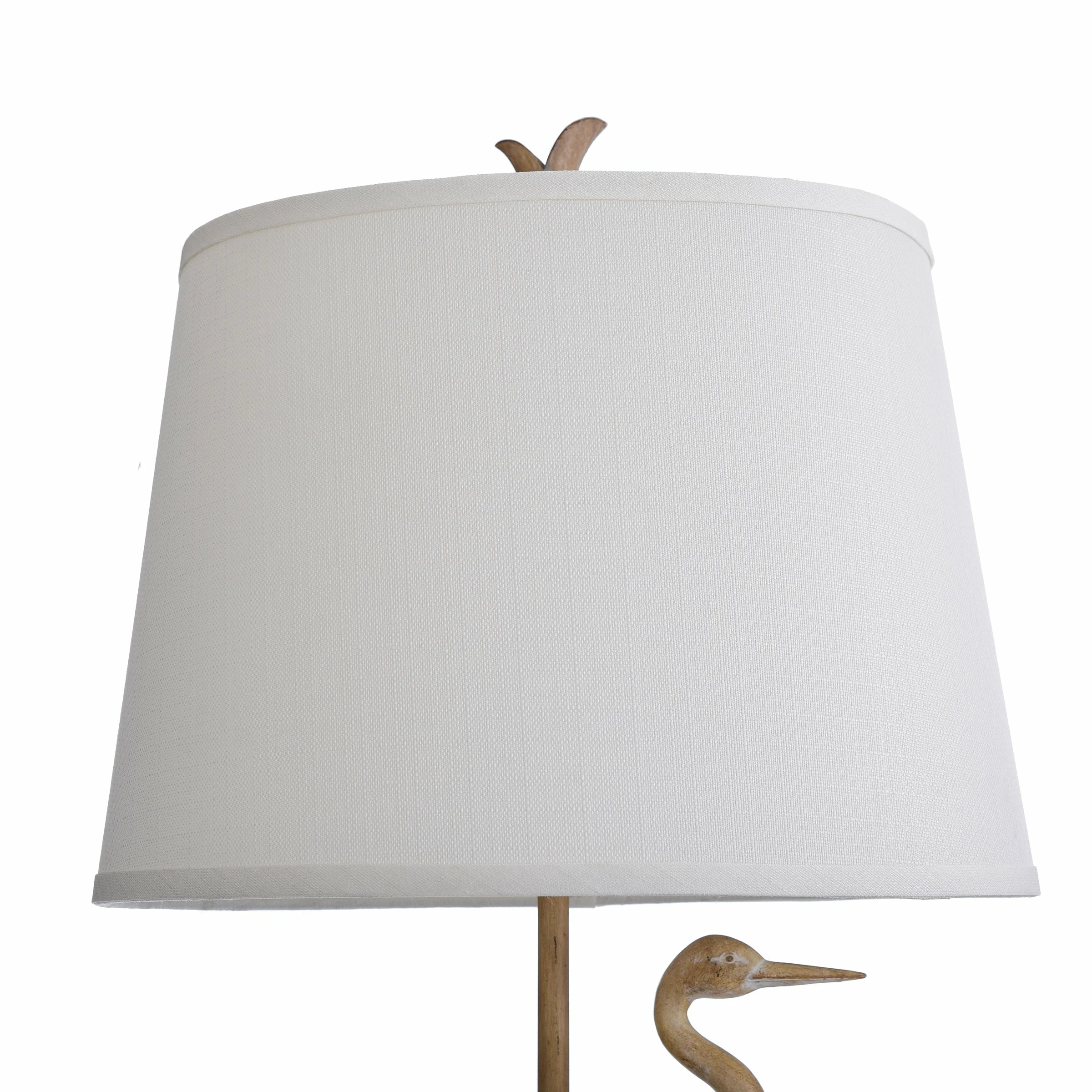 Deals โ StyleCraft Home Collection StyleCraft Porto Natural Wood Table Lamp - White Hardback Fabric Shade ๐งจ - Image 4