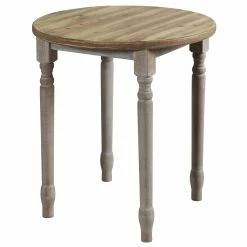 Wholesale 🌟 StyleCraft Home Collection StyleCraft Quail Farm Round Wooden Grey Spool Table 👍