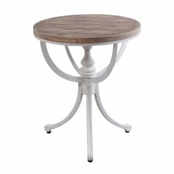 Best Sale 🥰 StyleCraft Home Collection StyleCraft Quail Farm White And Natural Side Table 😍