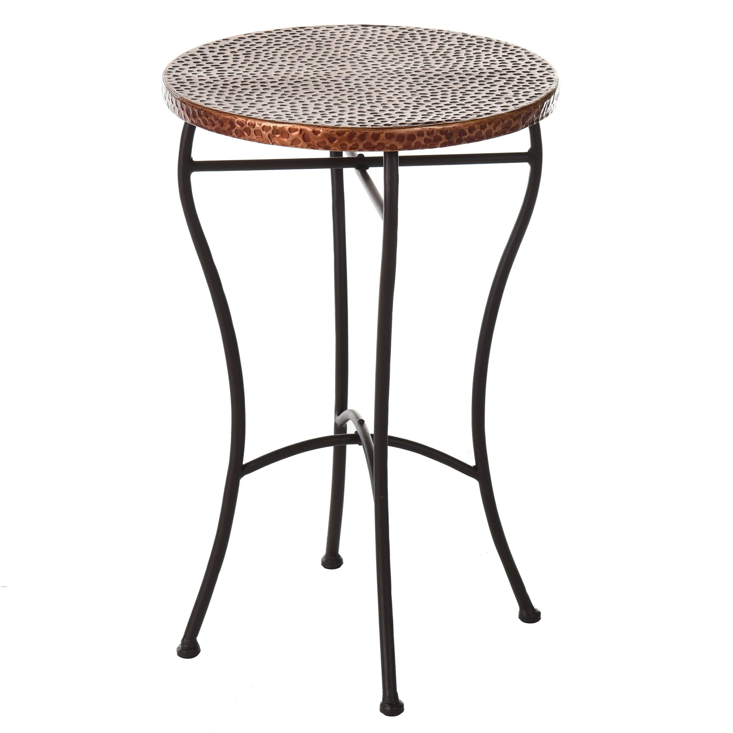 Best reviews of 🛒 StyleCraft Home Collection StyleCraft Round 🔨 Hammered Copper Accent Table - Oil-rubbed Bronze Powder 🧥 Coated Legs 👍 - Image 3