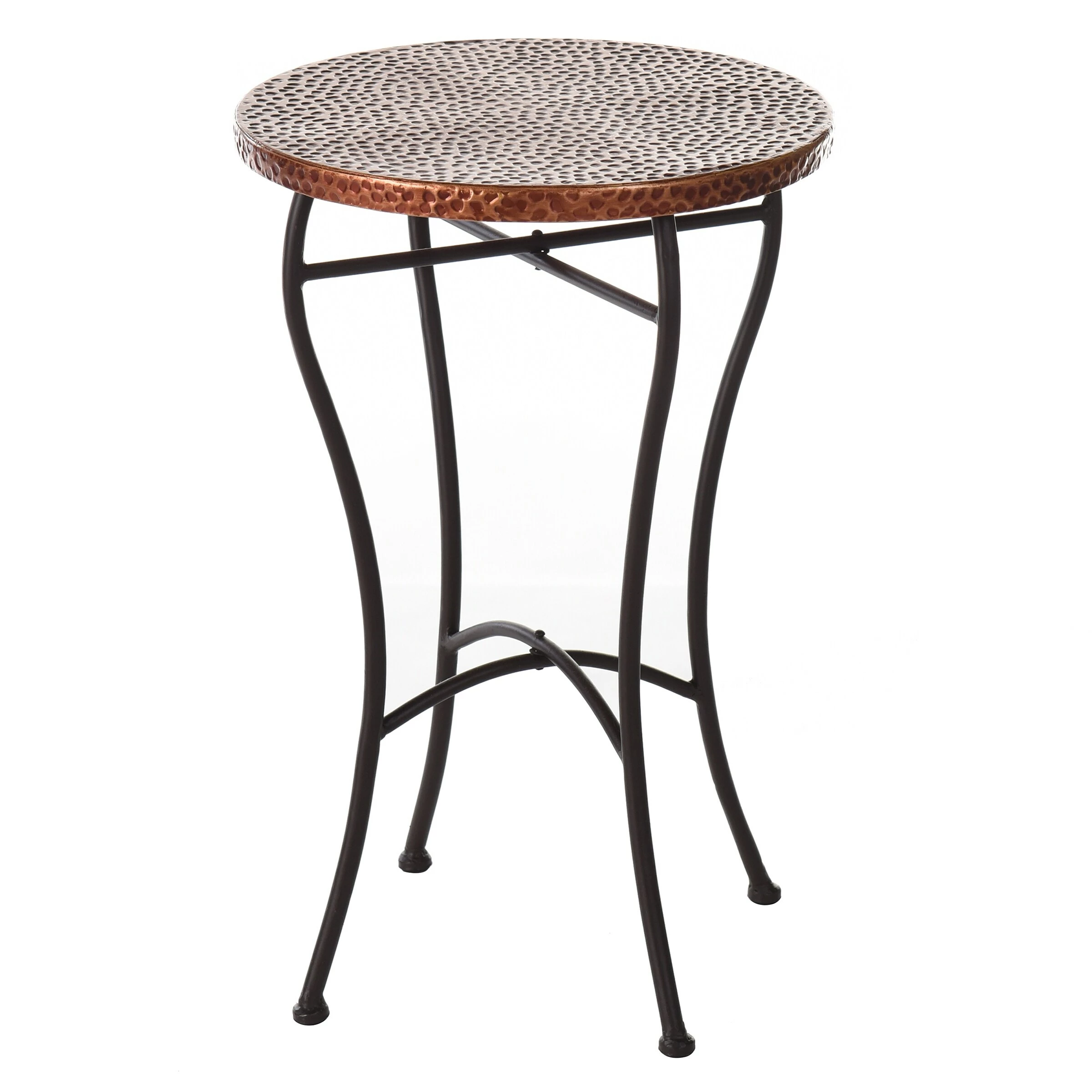 Best reviews of 🛒 StyleCraft Home Collection StyleCraft Round 🔨 Hammered Copper Accent Table - Oil-rubbed Bronze Powder 🧥 Coated Legs 👍 - Image 2