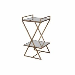 Top 10 🧨 StyleCraft Home Collection StyleCraft Roxie Rose 2-Tier Antique Gold Pedestal Stand 🔥