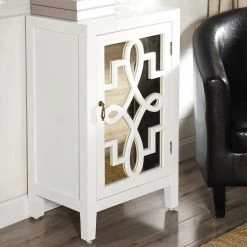 Coupon 😉 StyleCraft Home Collection StyleCraft Roxie Rose White Nightstand ✔️
