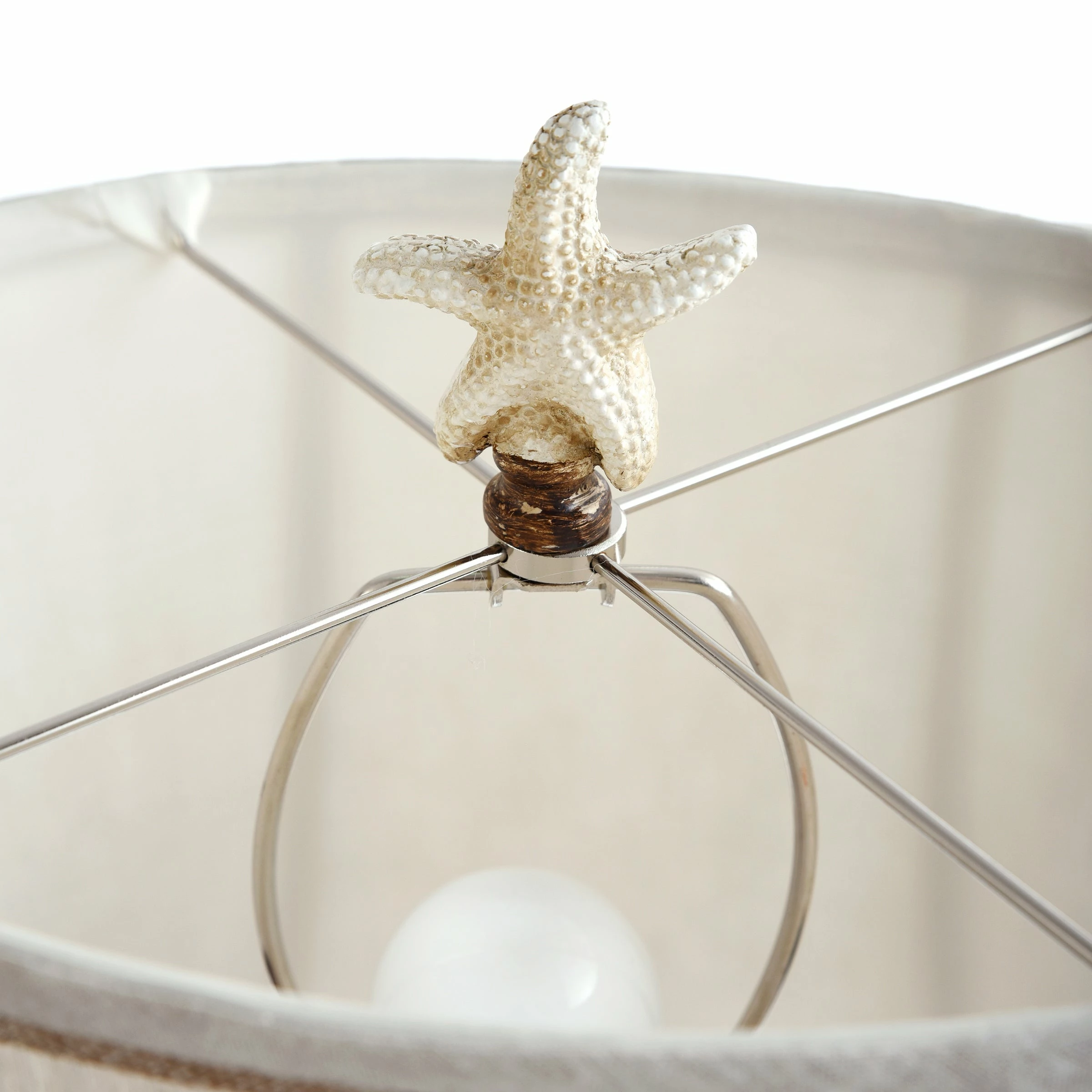 Best Sale π StyleCraft Home Collection StyleCraft Solana Beach Brown And Beige Table Lamp - Beige Softback Fabric Shade π - Image 6