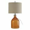 New 👏 StyleCraft Home Collection StyleCraft Amber Table Lamp - Beige Hardback Fabric Shade 🌟