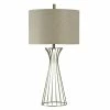 Outlet 😀 StyleCraft Home Collection StyleCraft Antique Brass Table Lamp - Beige Hardback Fabric Shade 💯