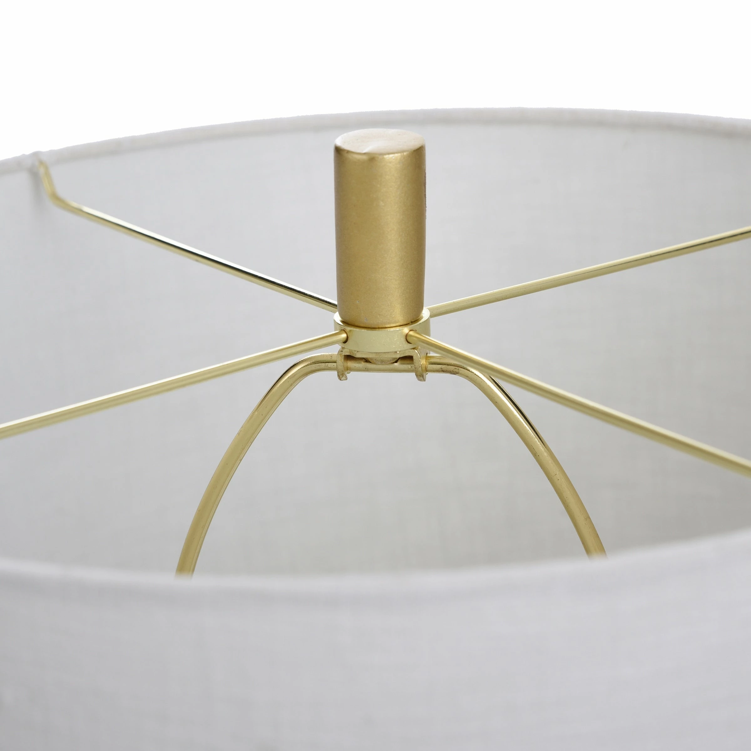 Brand new ⭐ StyleCraft Home Collection StyleCraft Baffo Round Transitional Moulded Table Lamp With Gold Body Brass Base ✨ - Image 6