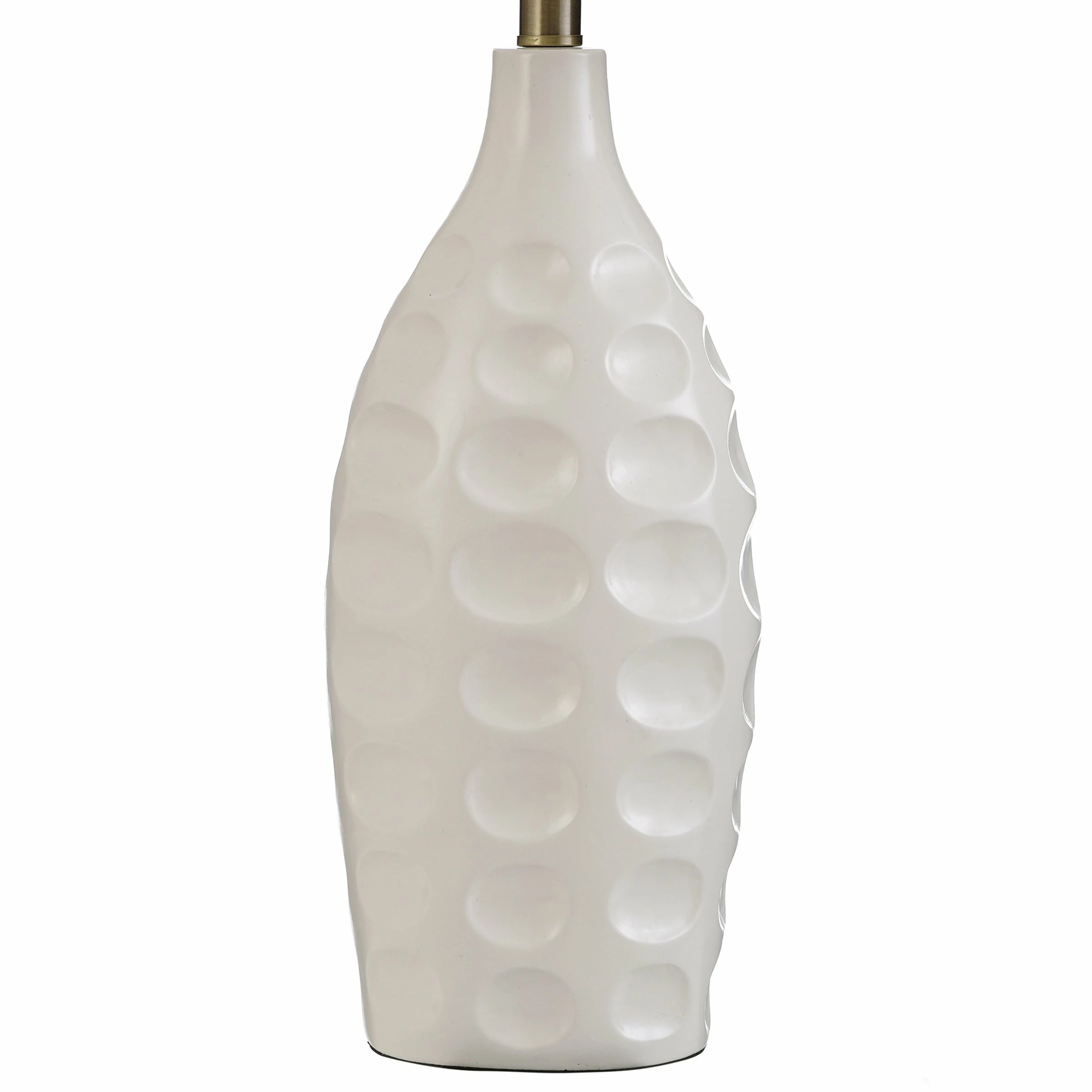 Cheapest โจ StyleCraft Home Collection StyleCraft Banbury Large Round Transitional Dimpled Moulded Table Lamp Ivory ๐ - Image 5