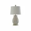 Flash Sale 😉 StyleCraft Home Collection StyleCraft Basilica Sky Table Lamp - White Hardback Shade 🤩