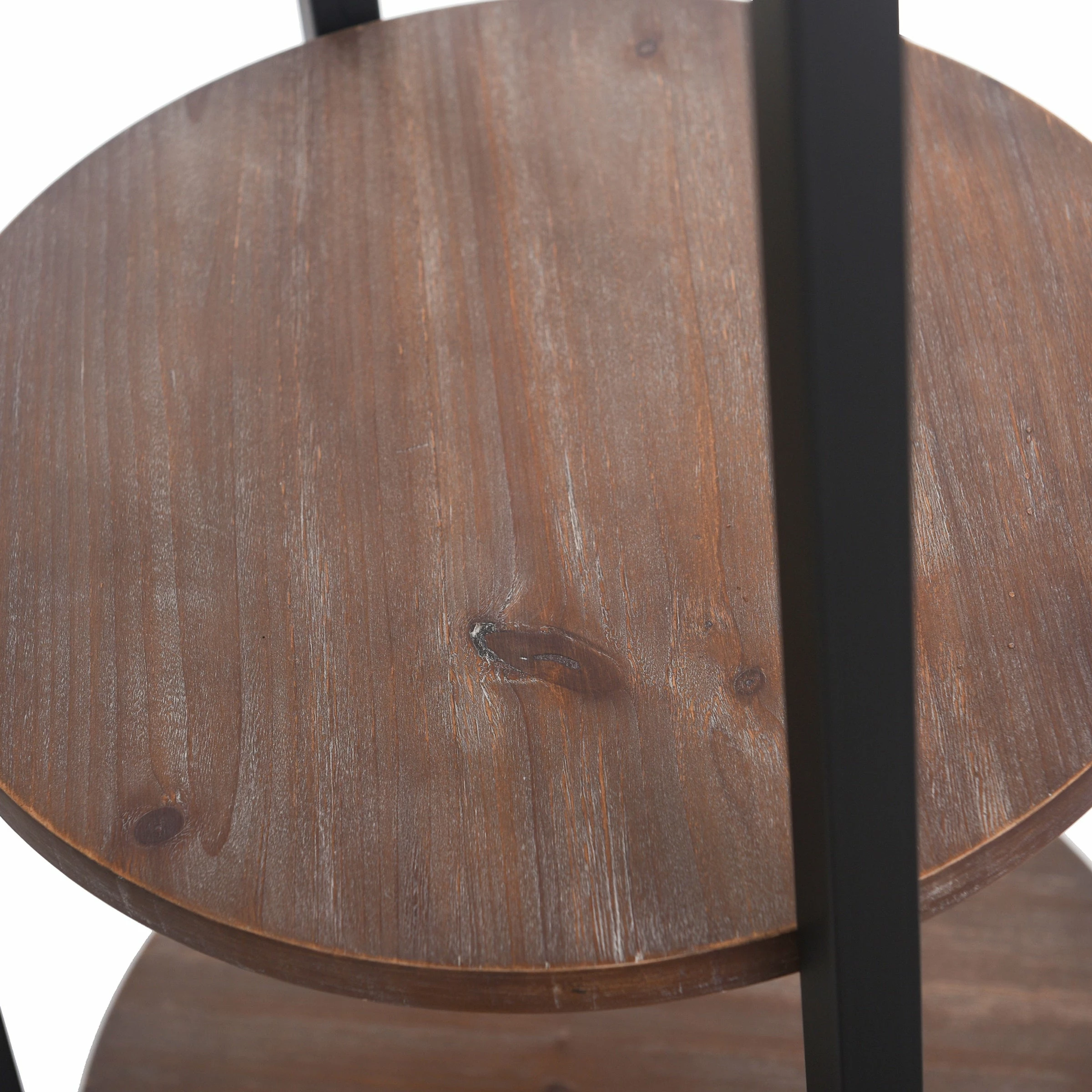 Wholesale ๐งจ StyleCraft Home Collection StyleCraft Black And Brown Four Hook ๐งฅ Coat Rack With Shelves ๐ - Image 4