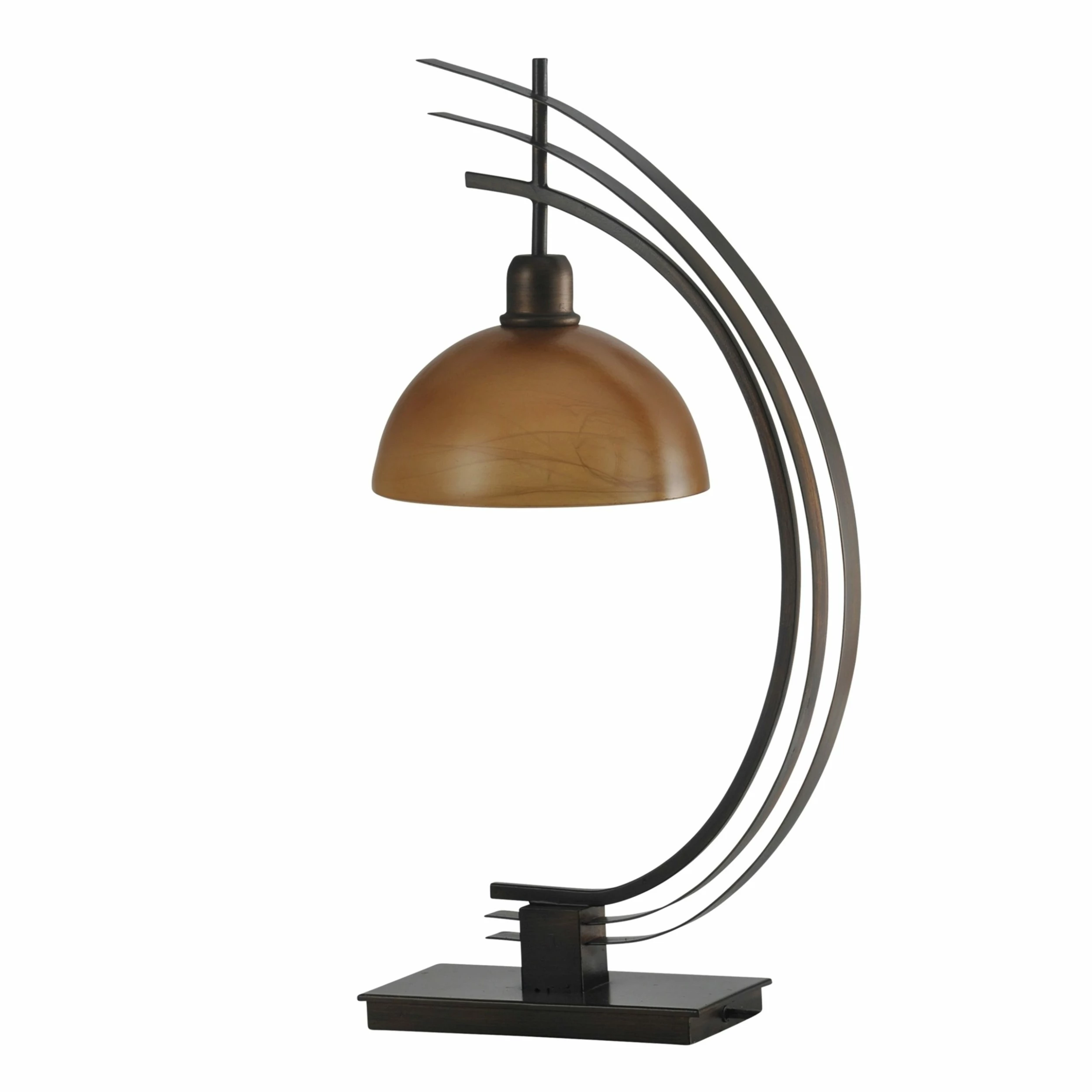 Best reviews of 🥰 StyleCraft Home Collection StyleCraft Bronze Accent Table Lamp - Amber Glass Shade 😀