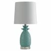 Deals 👍 StyleCraft Home Collection StyleCraft Ceramic Seafoam Table Lamp - White Hardback Fabric Shade 😉