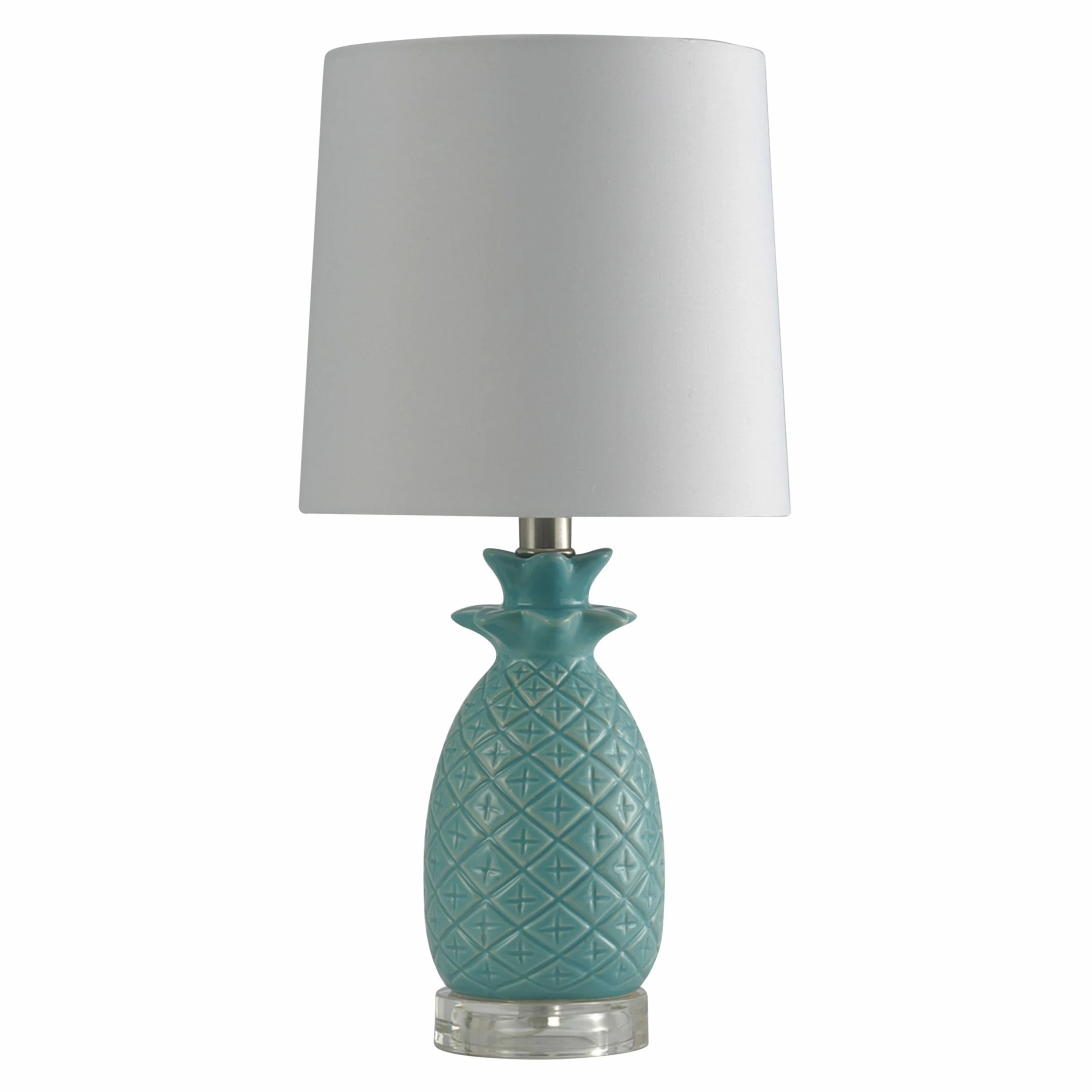 Deals ๐ StyleCraft Home Collection StyleCraft Ceramic Seafoam Table Lamp - White Hardback Fabric Shade ๐