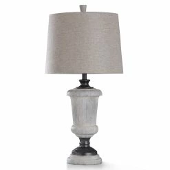 Best reviews of ⌛ StyleCraft Home Collection StyleCraft Cinder Ford Light Gray Stone With Gun Metal Finished Accents Table Lamp 👍