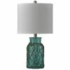Cheapest ❤️ StyleCraft Home Collection StyleCraft Coastal Table Lamp With Rope Accent And White Linen Shade Turquoize ⭐
