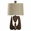 Best Sale 🌟 StyleCraft Home Collection StyleCraft Contemporary Chestnut Table Lamp - Beige Hardback Fabric Shade 😉