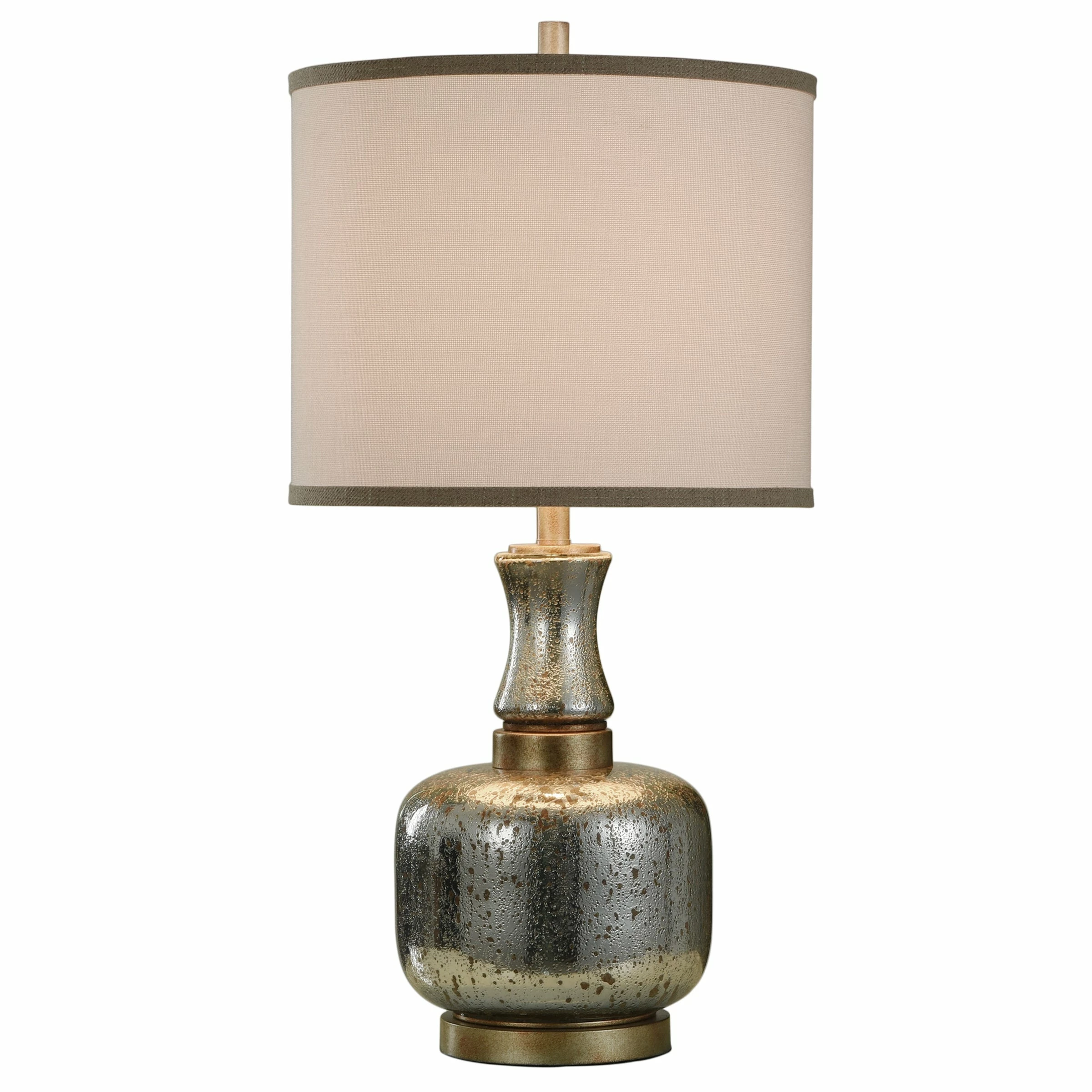 Deals ๐งจ StyleCraft Home Collection StyleCraft Eirian Antique Silver And Copper Table Lamp - White Shade ๐ฅ - Image 2
