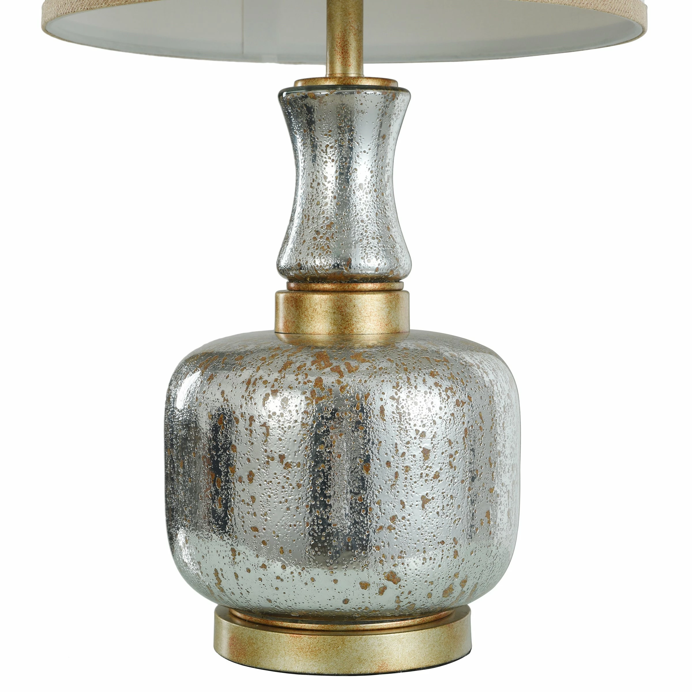 Deals ๐งจ StyleCraft Home Collection StyleCraft Eirian Antique Silver And Copper Table Lamp - White Shade ๐ฅ - Image 3
