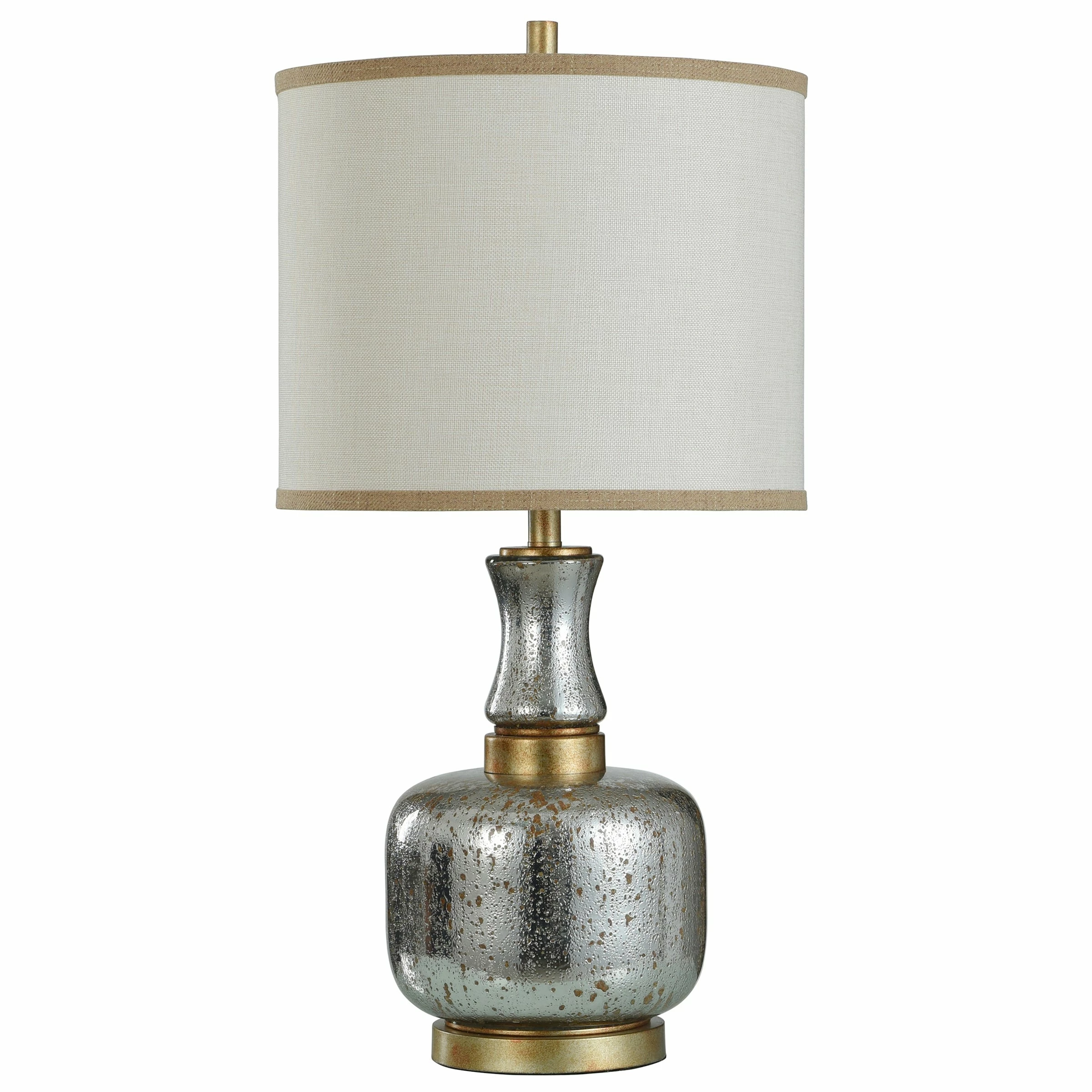 Deals ๐งจ StyleCraft Home Collection StyleCraft Eirian Antique Silver And Copper Table Lamp - White Shade ๐ฅ - Image 6