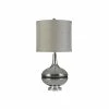 Flash Sale 💯 StyleCraft Home Collection StyleCraft Elyse Smoke Glass And Steel Table Lamp - Taupe Hardback Shade 🤩