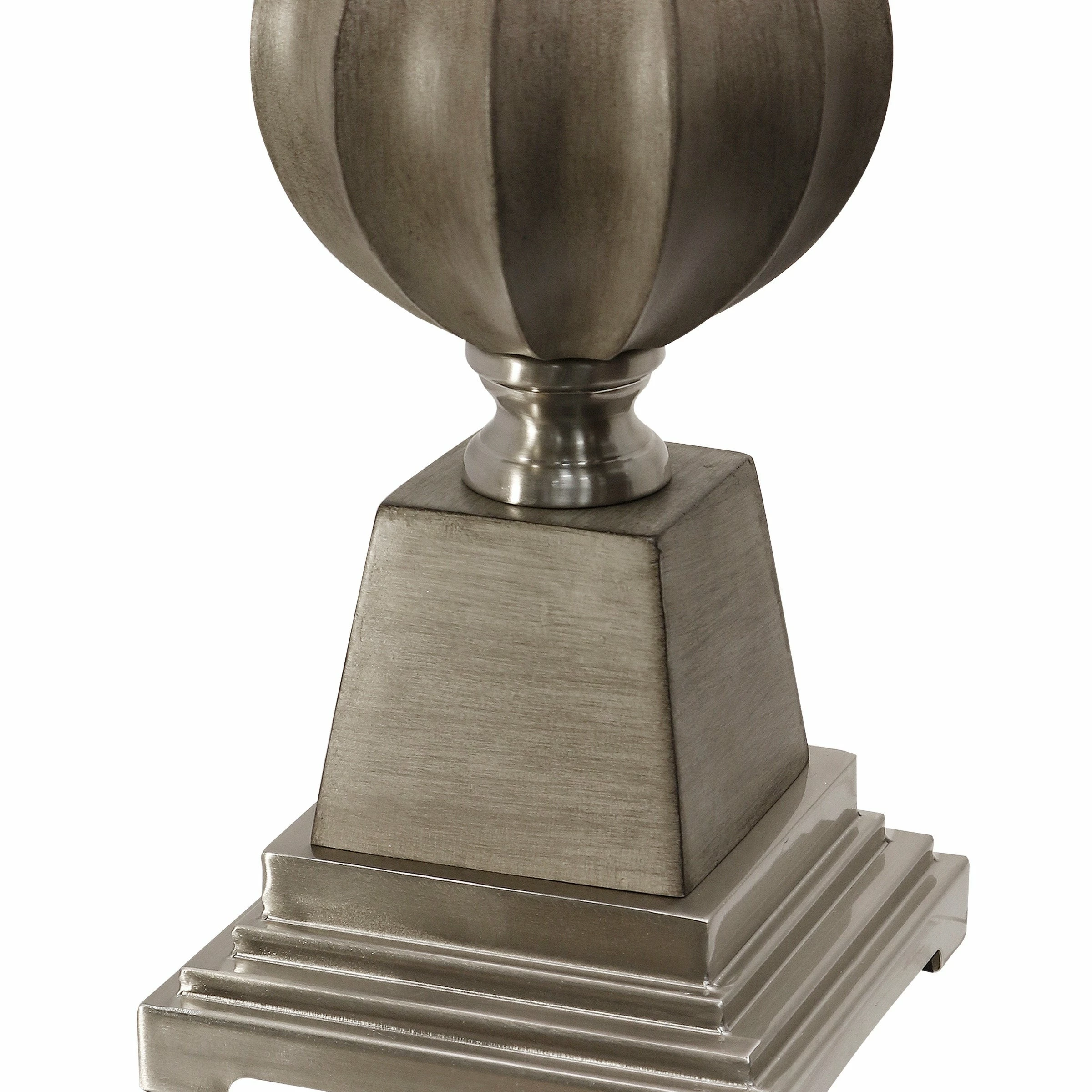 Flash Sale π StyleCraft Home Collection StyleCraft Finn Cafe Grey Ribbed Bulb Table Lamp π - Image 3