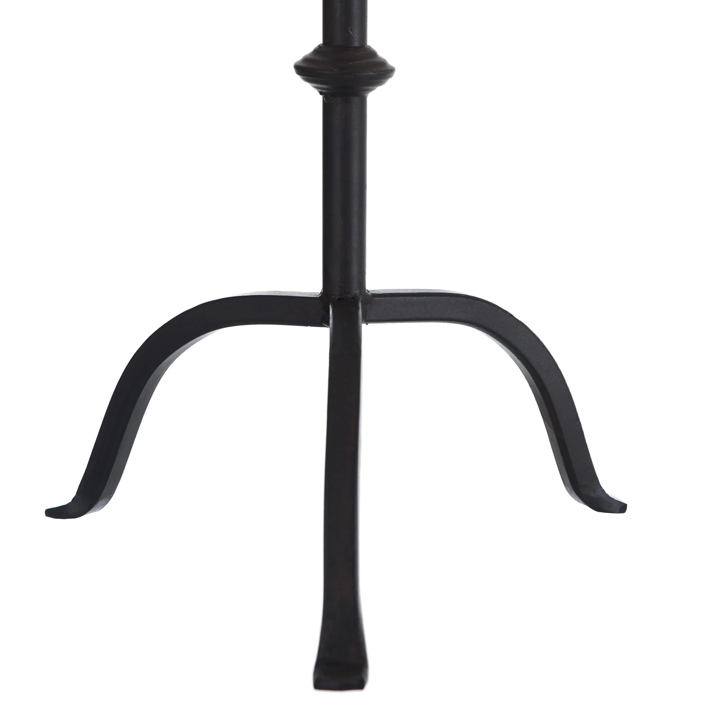 Best Sale 🛒 StyleCraft Home Collection StyleCraft Fireside 27-inch Tri Foot Knob Detail Metal Candle Holder With Plate 🌟 - Image 2