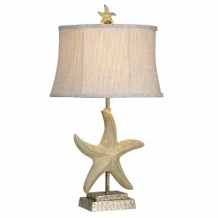 Budget ❤️ StyleCraft Home Collection StyleCraft Florentine Sandstone Table Lamp - White Softback Fabric Shade 🔥