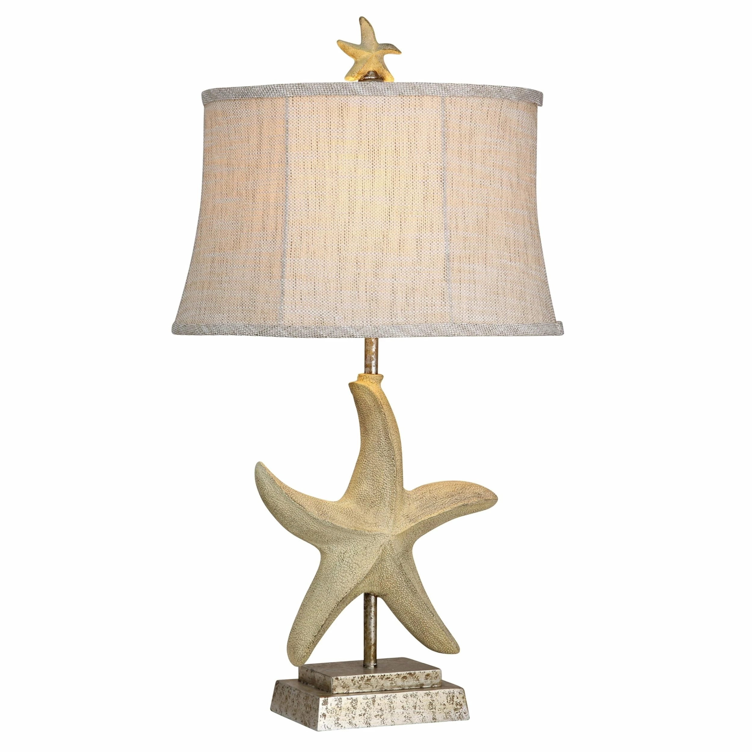 Budget β€οΈ StyleCraft Home Collection StyleCraft Florentine Sandstone Table Lamp - White Softback Fabric Shade π₯