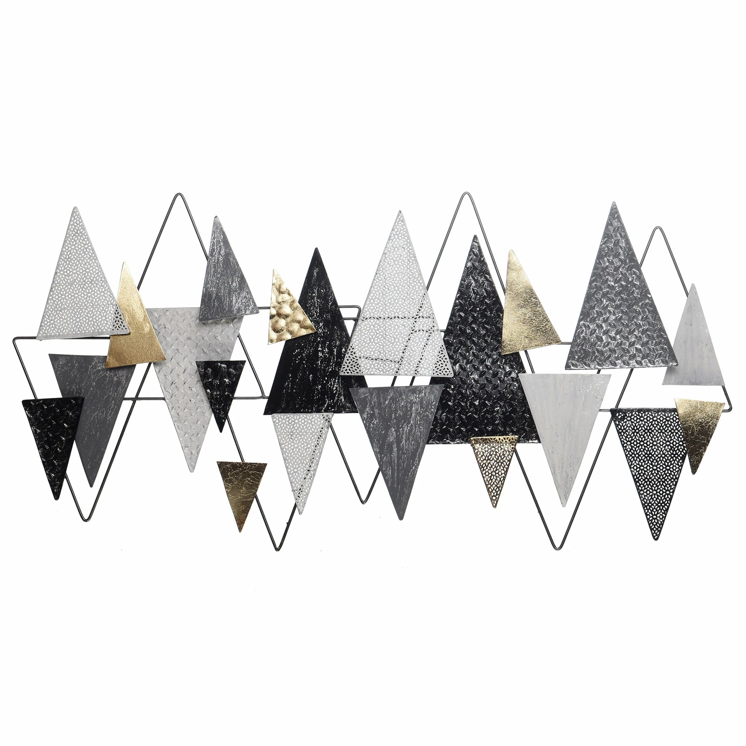 Flash Sale π StyleCraft Home Collection StyleCraft Geometric Gala Multi-Color Metal Wall Art π - Image 2