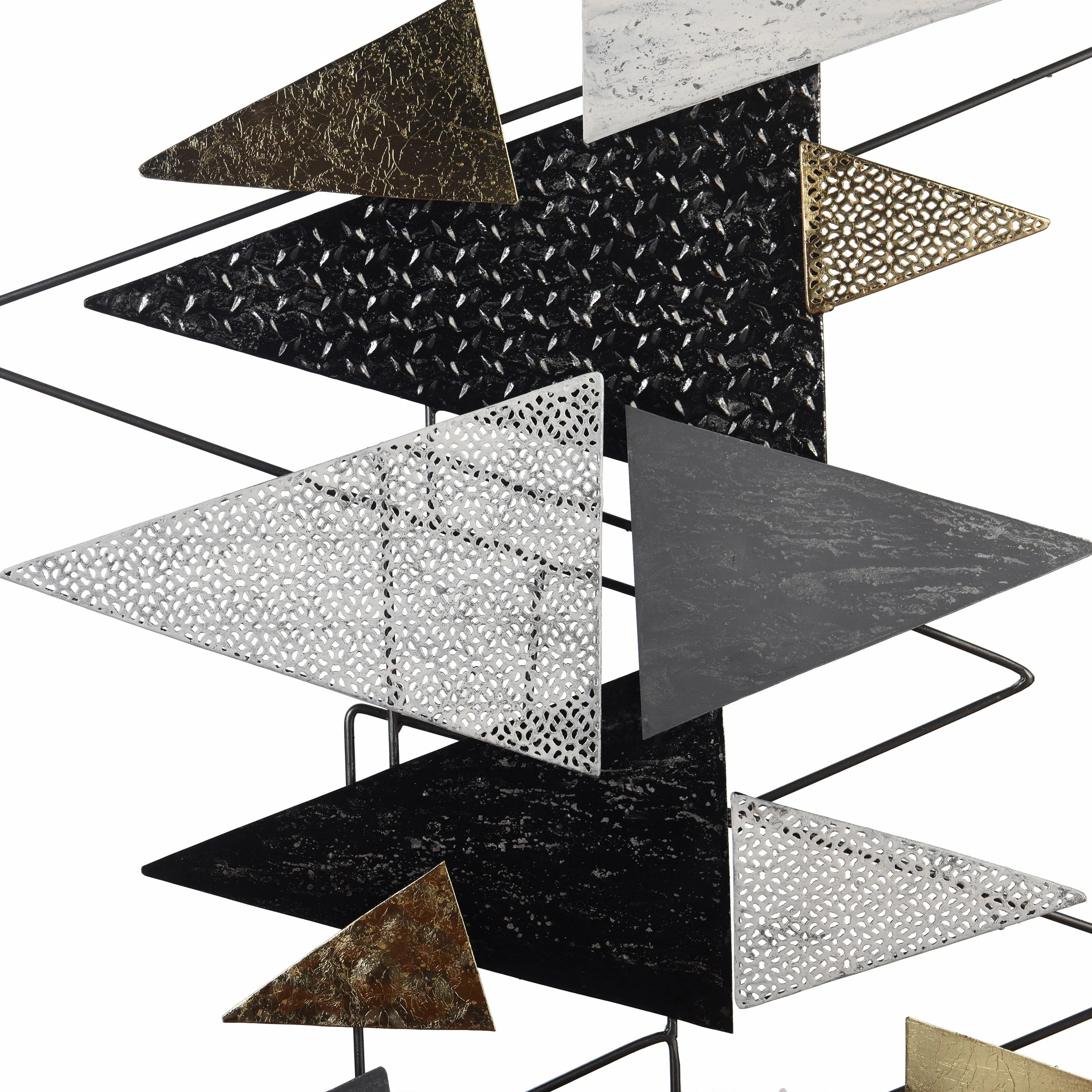 Flash Sale π StyleCraft Home Collection StyleCraft Geometric Gala Multi-Color Metal Wall Art π - Image 5