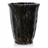 Brand new 🔔 StyleCraft Home Collection StyleCraft Ginevra Black And Amber Glass Vase 🌟