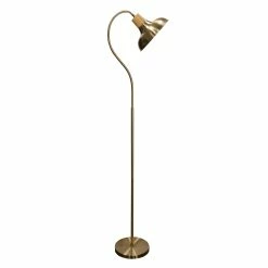 Budget ❤️ StyleCraft Home Collection StyleCraft Gold Floor Lamp - Gold Steel Shade 🛒