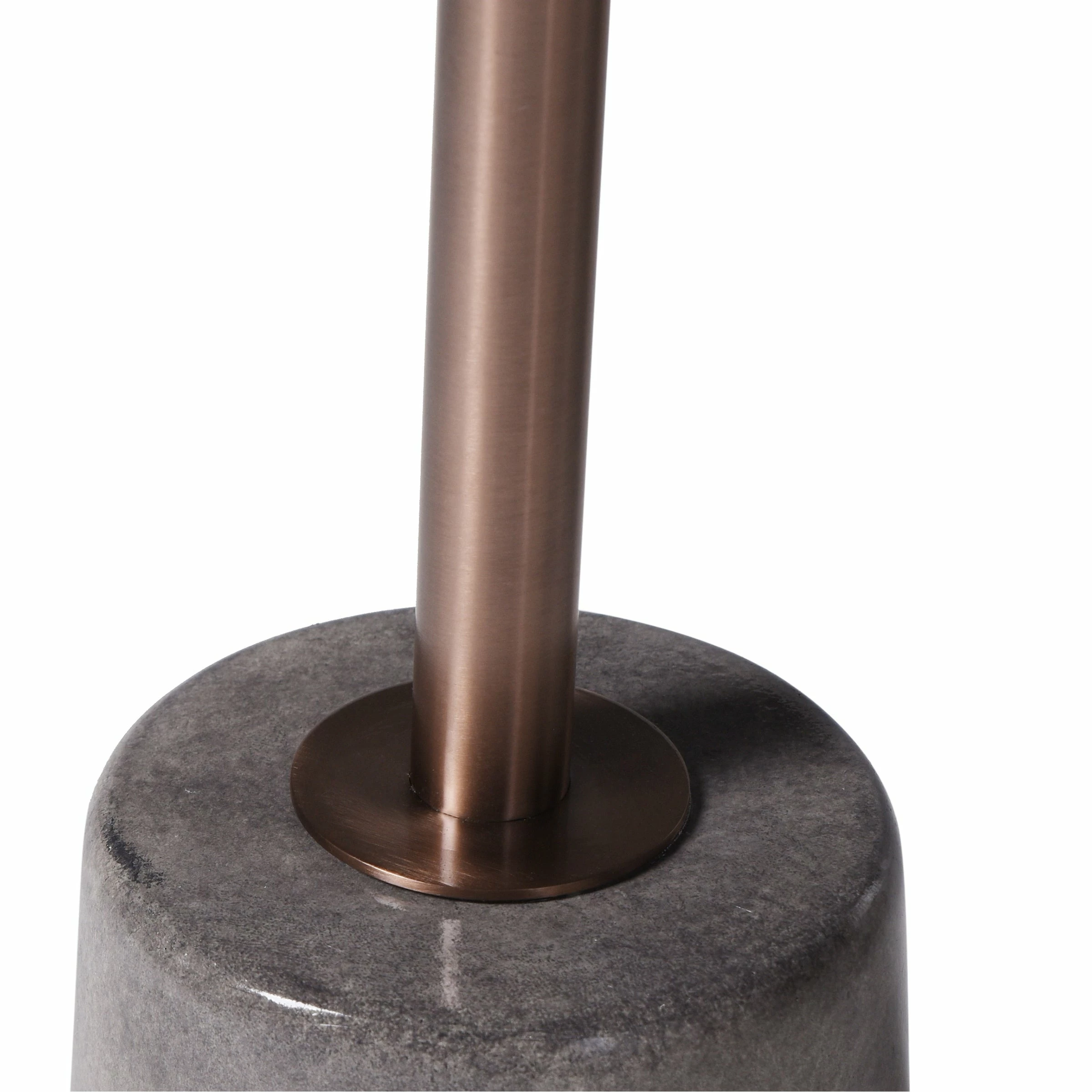 Coupon ๐ฅฐ StyleCraft Home Collection StyleCraft Grey And Bronze Round Accent Side Table With Concrete Pedestal Base ๐งจ - Image 5