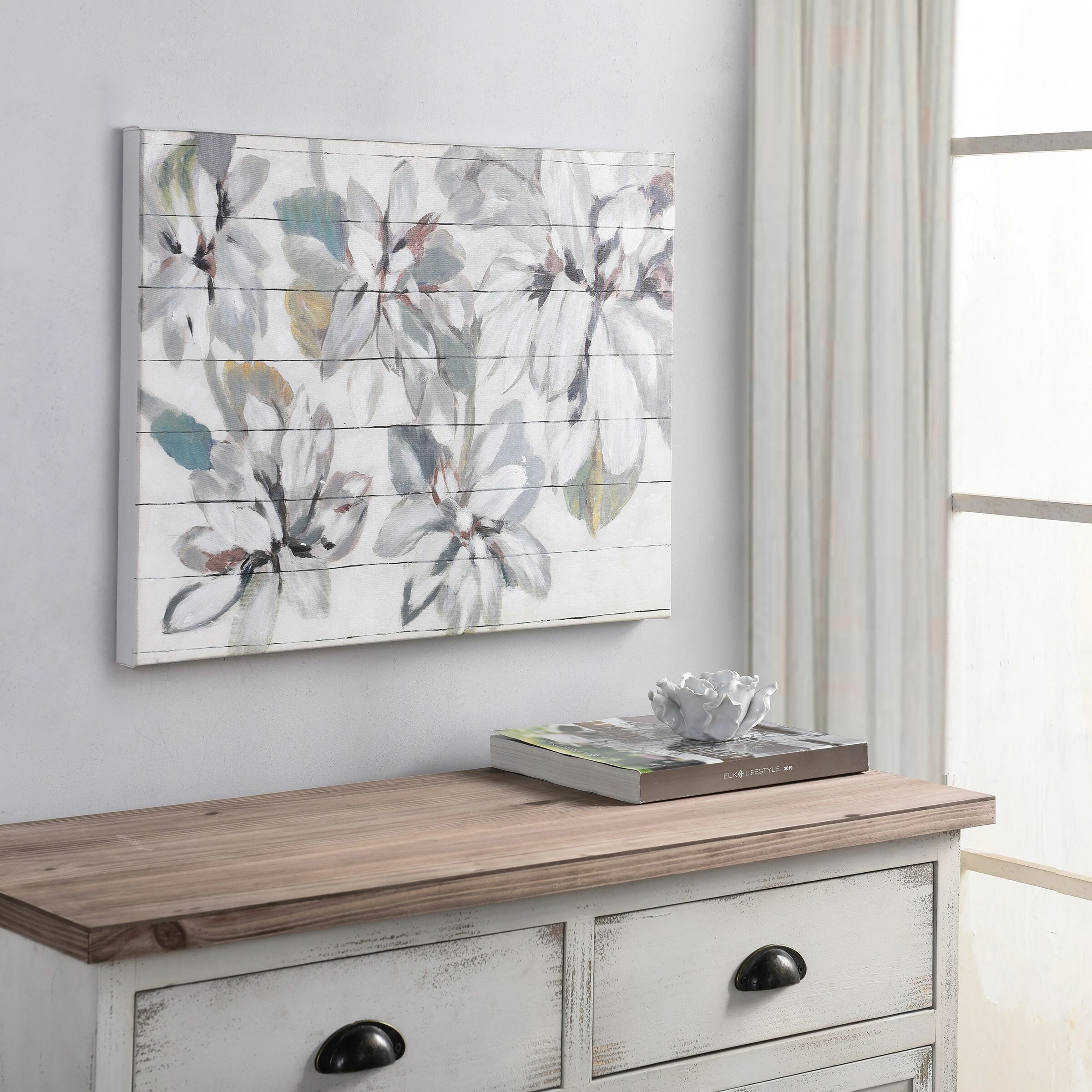 Cheapest ๐ StyleCraft Home Collection StyleCraft Hand Painted Floral Wood Pallet Wood Art ๐ฅ - Image 6