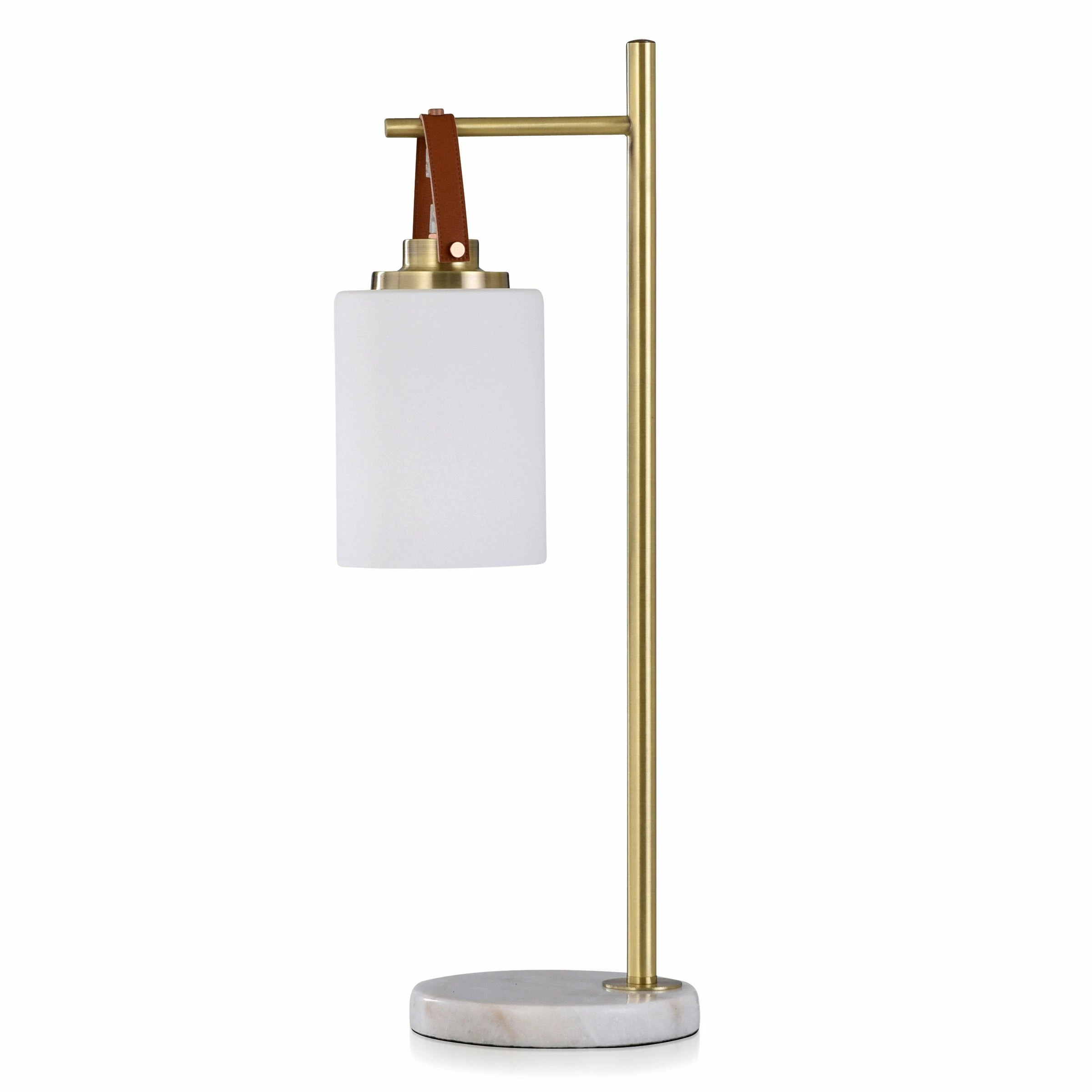 Discount ๐ StyleCraft Home Collection StyleCraft Hythe Sphere Shade Hanging From Brass Frame With Marble Base Desk Lamp ๐งจ - Image 2