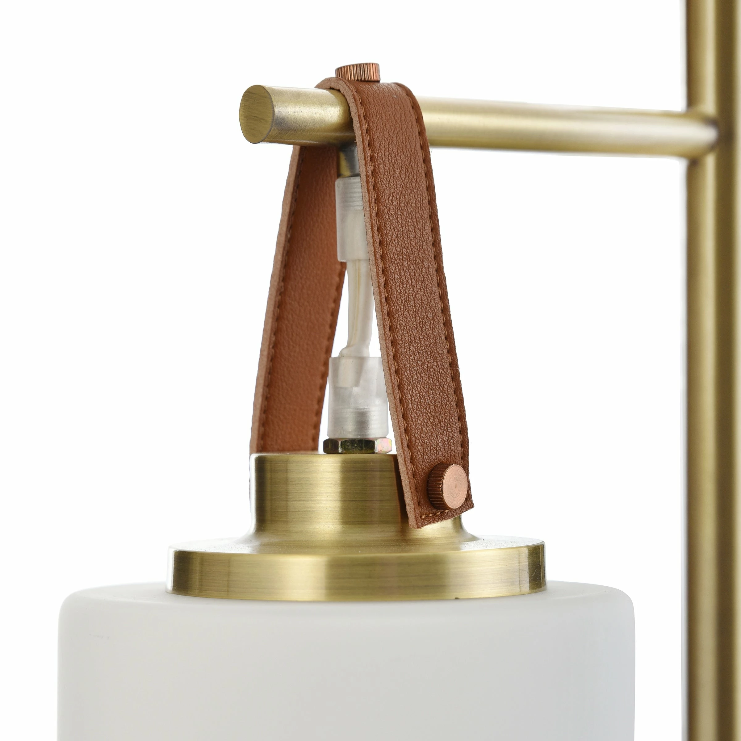 Discount ๐ StyleCraft Home Collection StyleCraft Hythe Sphere Shade Hanging From Brass Frame With Marble Base Desk Lamp ๐งจ - Image 4