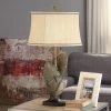 Wholesale ⭐ StyleCraft Home Collection StyleCraft Islamadora Wentworth Bronze And Gray Table Lamp - Beige Softback Fabric Shade ✨