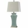 Best reviews of ⭐ StyleCraft Home Collection StyleCraft Kipling Cermaic Table Lamp With White Linen Shade Gray 👏