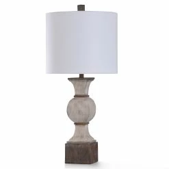 Budget ⌛ StyleCraft Home Collection StyleCraft Kirkby Painted Beige And Brown Resin Table Lamp ⭐