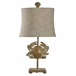 Outlet 🌟 StyleCraft Home Collection StyleCraft Lakeport Kerala With Royal Ivory Table Lamp - Beige Fabric Shade ❤️