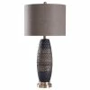 Budget 🎁 StyleCraft Home Collection StyleCraft Laughlin Black, Brown And Silver Table Lamp - Brown Shade 😉