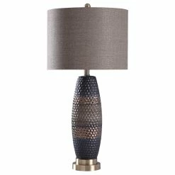 Budget 🎁 StyleCraft Home Collection StyleCraft Laughlin Black, Brown And Silver Table Lamp - Brown Shade 😉