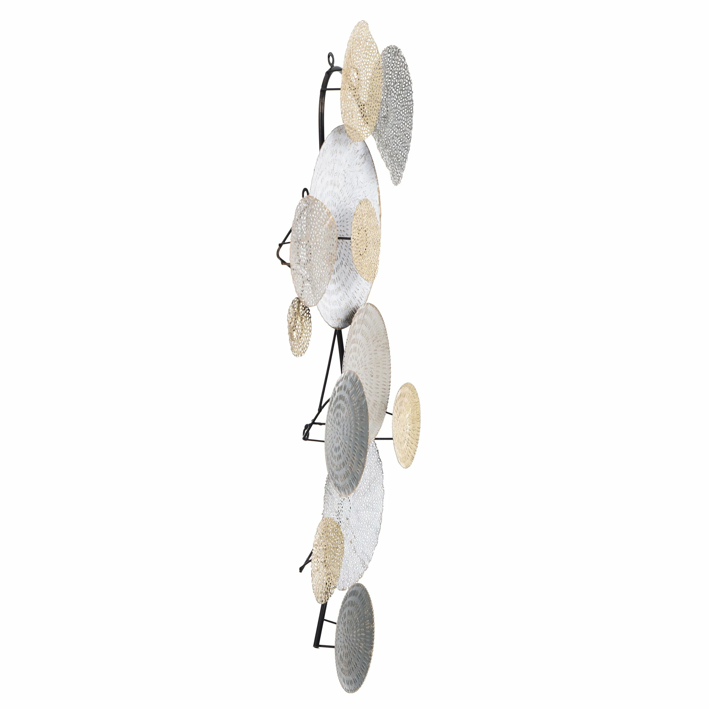 Outlet โญ StyleCraft Home Collection StyleCraft Lazer Cut Lillies Multi-Color Metal Wall Art ๐ - Image 2