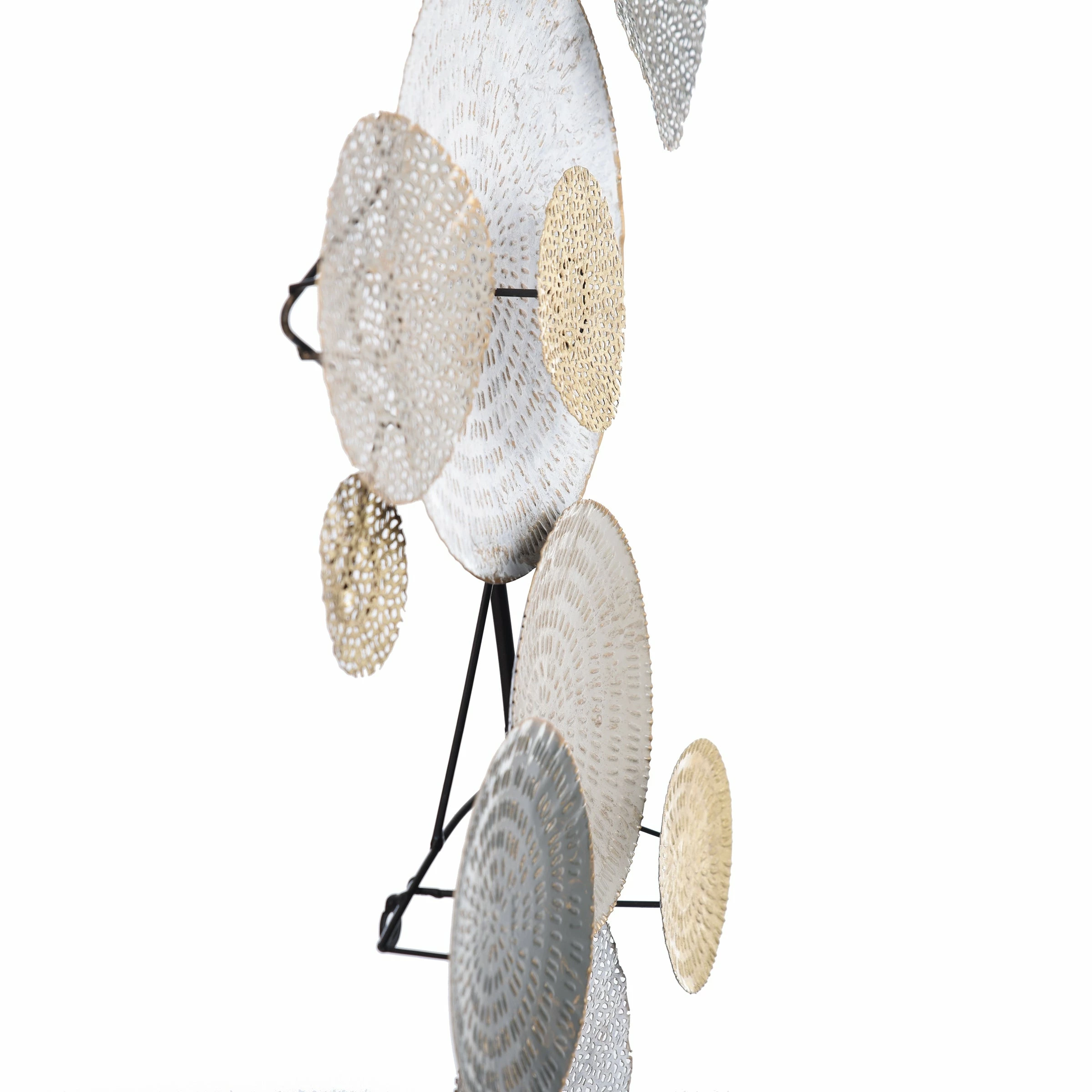 Outlet โญ StyleCraft Home Collection StyleCraft Lazer Cut Lillies Multi-Color Metal Wall Art ๐ - Image 4