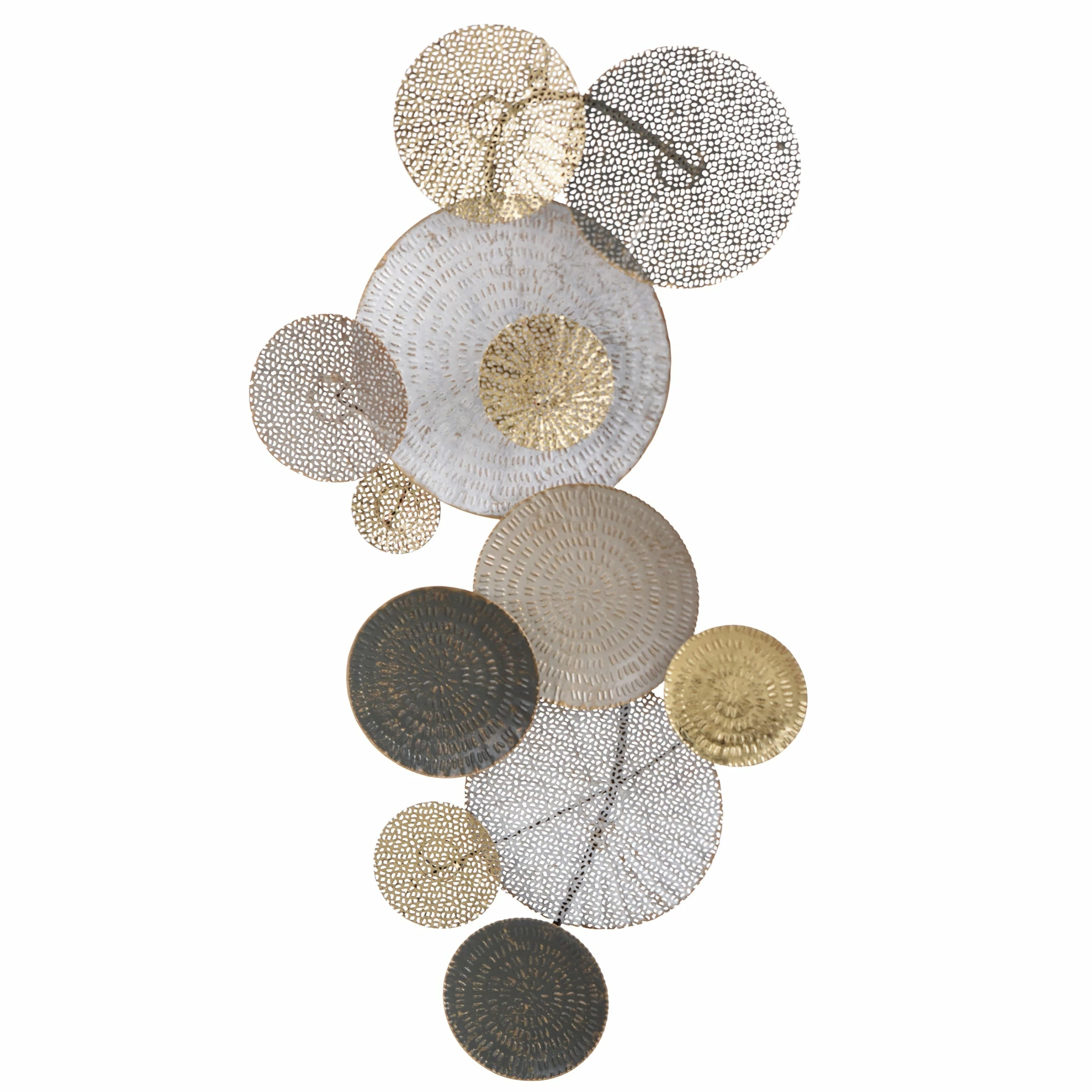 Outlet โญ StyleCraft Home Collection StyleCraft Lazer Cut Lillies Multi-Color Metal Wall Art ๐