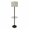 Flash Sale ✨ StyleCraft Home Collection StyleCraft Madison Bronze Floor Lamp - White Hardback Fabric Shade ⭐