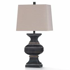Brand new 🔔 StyleCraft Home Collection StyleCraft Malta 33inch Table Lamp Rubbed Slate 🔔